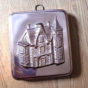 Vintage Copper Tudor House Mold